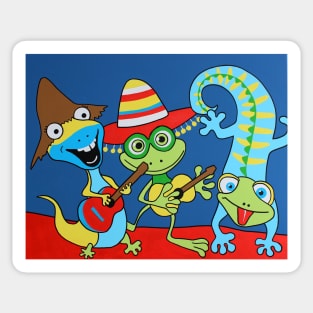 Happy Lizards Sticker